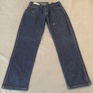 Reed FR Jeans Mens 33x32 Blue Flame Resistant Straight Leg Work Pants 909PFR14